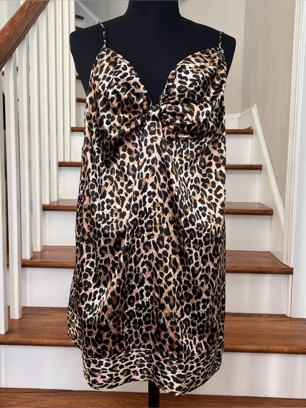 Victoria’s Secret Vintage Y2K Leopard Satin Slip 2000s - Picture 2 of 7